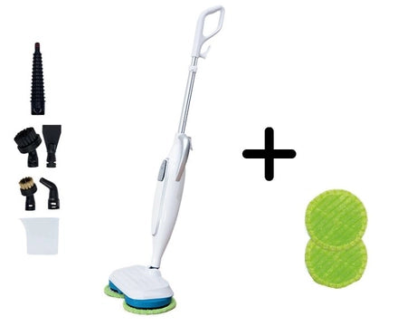 Steam twister + 2 lingettes offertes – Balai nettoyeur vapeur