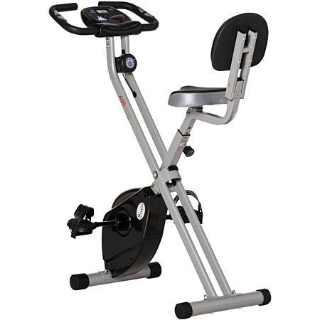 Vélo d'appartement pliable 8 niveaux de résistance magnétique selle réglable