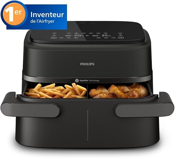 Philips Airfryer 1000 - Air Fryer Panier Flexible 7.1L, 10 modes