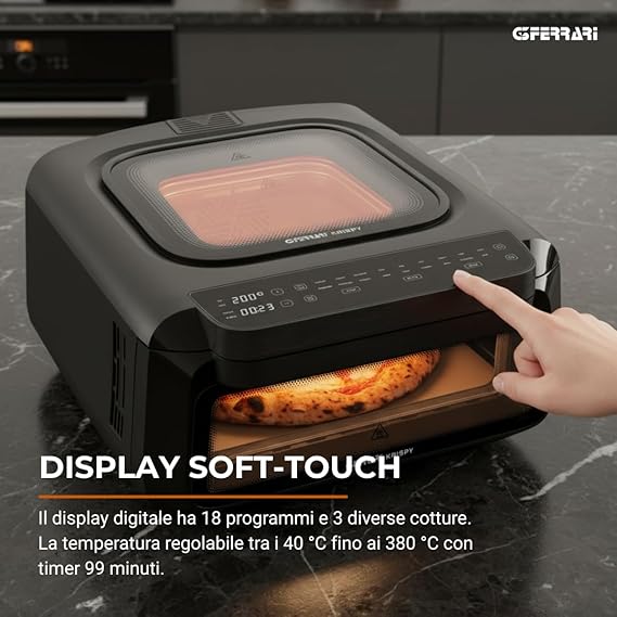 G3 Ferrari G10225 Krispy Four à pizza et Friteuse à air multifonction
