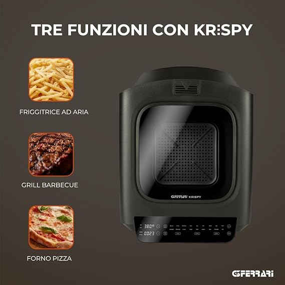 G3 Ferrari G10225 Krispy Four à pizza et Friteuse à air multifonction