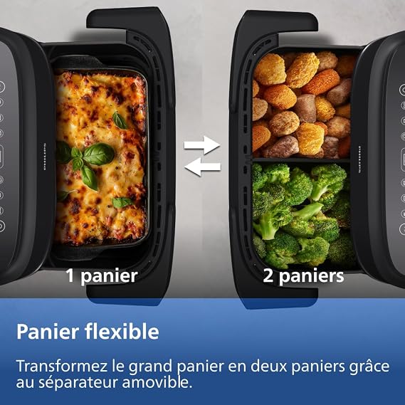 Philips Airfryer 1000 - Air Fryer Panier Flexible 7.1L, 10 modes