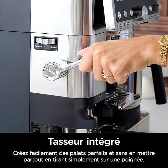 Ninja Machine à café Luxe Pro 3-en-1, Latte, Cappuccino, Infusion à froid et Espresso