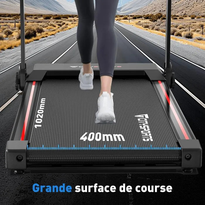 CITYSPORTS WP9 Tapis de Course Electrique. Tapis de course pliable.1400W, Vitesse 1.0- 12.0km/h,