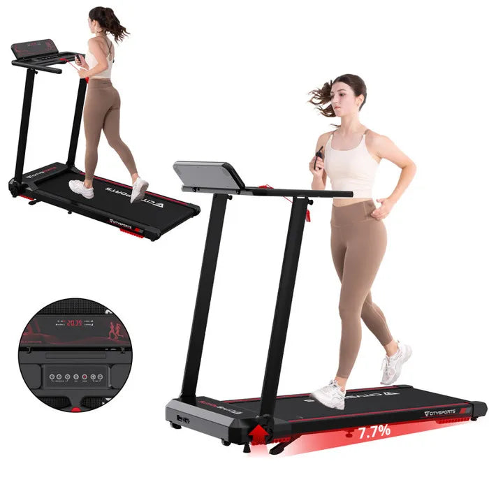 CITYSPORTS WP9 Tapis de Course Electrique. Tapis de course pliable.1400W, Vitesse 1.0- 12.0km/h,